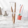 thumbnail image 2 of Soporte para pasta de dientes y cepillos de dientes mDesign Dental Center Clear, 2 of 5