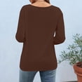 thumbnail image 4 of Camiseta de Manga 3/4 Impresa de Moda Casual de Ajuste Suelto de la Mujer de Verano Cómoda Primavera Y Verano, 4 of 6