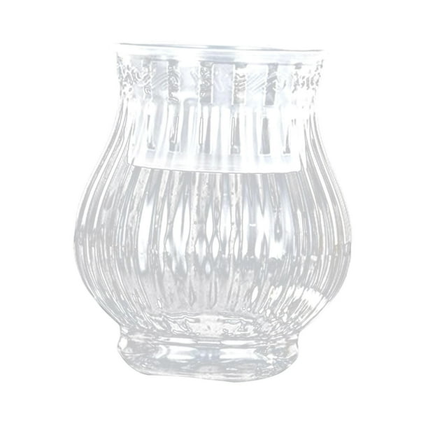 Adorno de maceta transparente, contenedor de maceta, pecera pequeña para mesa 12cmx10cmx18cm