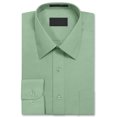 thumbnail image 2 of Men's Long Sleeve Regular Fit Collared Cotton Blend Pocket Lightweight Adult Dress Shirt, 2 of 2