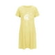 thumbnail image 4 of Camisón corto de talla grande para mujer, camisón de manga corta con estampado de pecho a la moda, camisón para mujer, 4 of 5