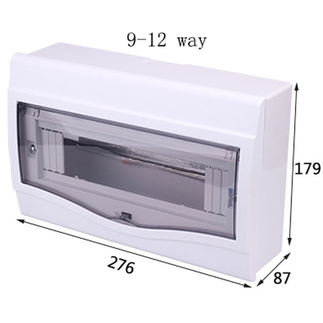 fashionhome 13-16 Ways Conceal Mounted Transparent Cover Electrical Distribution Box Circuit Breaker Lighting Box