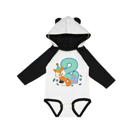 

Inktastic Im 2 Years Old With Fox Gift Baby Boy or Baby Girl Long Sleeve Bodysuit