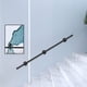 thumbnail image 1 of Pasamanos Escalera 150cm, Soporte de Barandilla de Escalera, Barandilla de Metal para Baño en Escaleras de Interior y Exterior, Montable en Pared Pasamanos para Escalera, Negro (Black, 150cm), 1 of 6