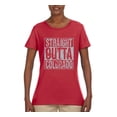 thumbnail image 2 of Straight Outta Colorado COL Fan | Fantasy Baseball Fans | Womens Sports Graphic T-Shirt, Red, 2XL, 2 of 4