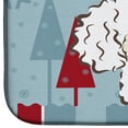thumbnail image 4 of Winter Holiday White Poodle Dish Drying Mat, 4 of 7