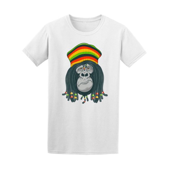 Gorilla Reggae Dreadlocks Cap Tee Men's -Image by Shutterstock