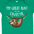 thumbnail image 4 of Inktastic My Great Aunt Loves Me Cute Sloth and Baby Boys or Girls Baby Bodysuit, 4 of 5