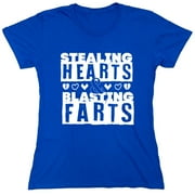 Stealing Hearts Sarcastic Humor Novelty Funny Women's Casual Tees