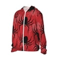 thumbnail image 2 of KLL Spider Print Men's Women’s UPF 50+ Sun Protection Outdoor Hoodie Jacket Long Sleeve Fishing Hiking Performance Shirt-3X-Large, 2 of 6