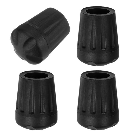 Uxcell 4-Pack Camping Chair Foot, 14mm Folding Camp Chair Replacement Feet for Fishing/Hiking Outdoor/Camping [Black]