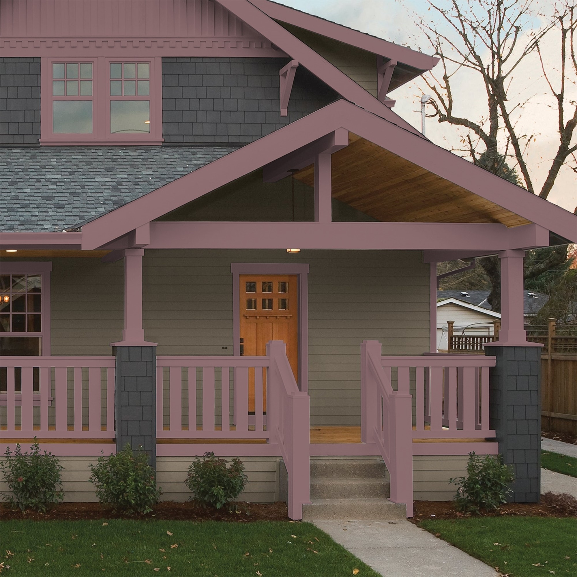 Glidden HEP Chocolate Sparkle / Purple Semi-Gloss Exterior Paint with Primer, 1 Quart