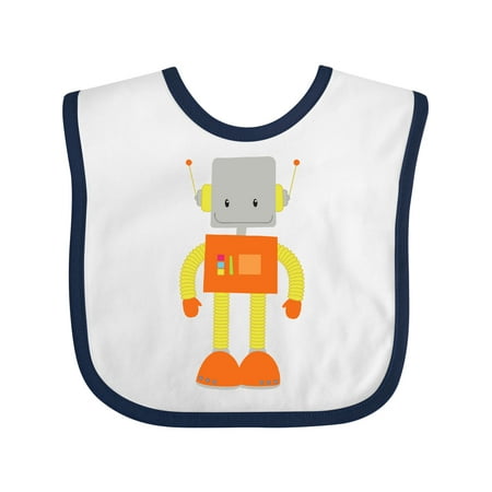 

Inktastic Cute Robot Funny Robot Silly Robot Robotics Gift Baby Boy or Baby Girl Bib