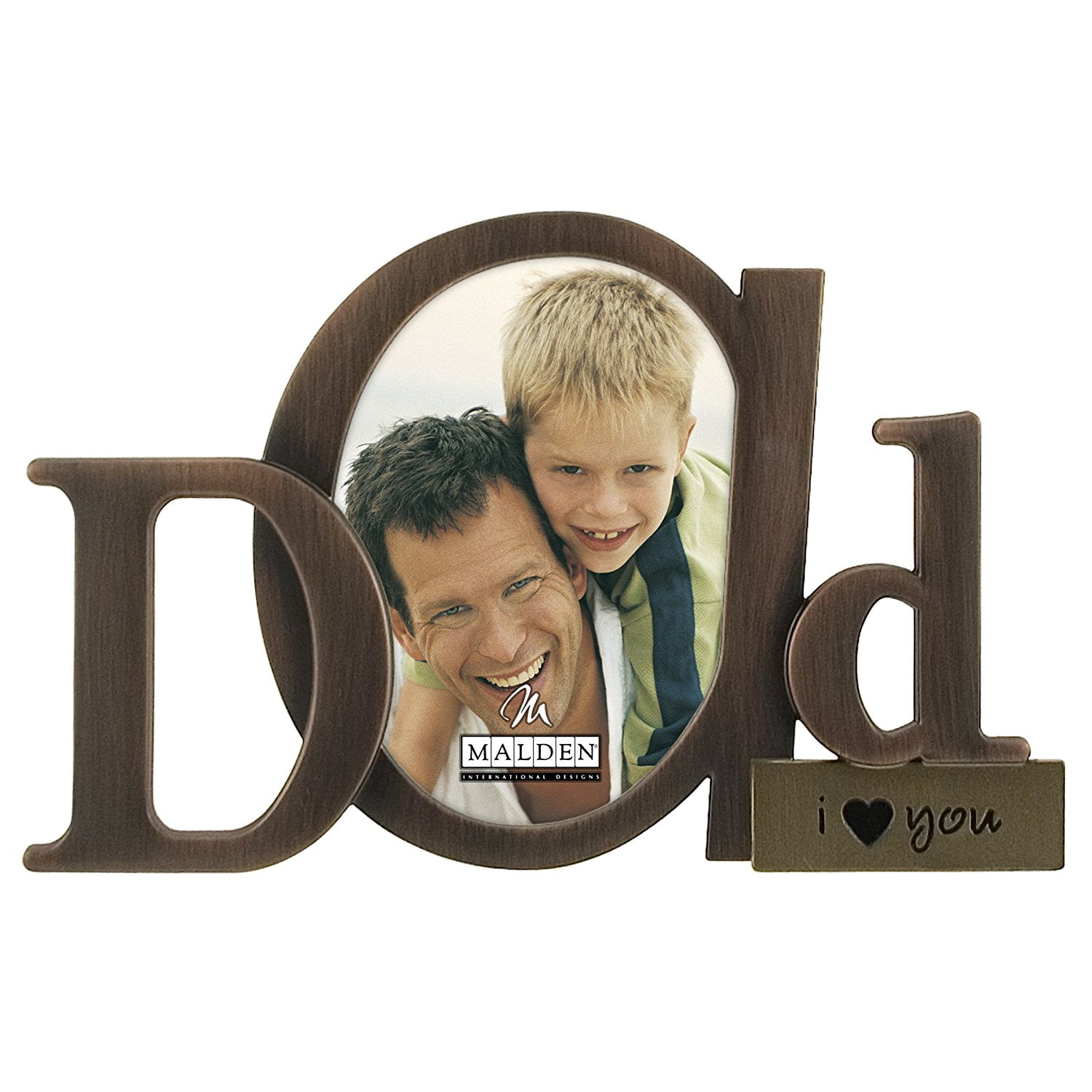 Bronze Script Dad Picture Frame 3 5x4 5 A Bronzed Casted Bronze Script Dad Picture Frame 3 5x4 5 A Bronzed Casted Metal By Malden International Designs Com