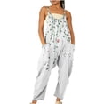 thumbnail image 1 of Penkiiy Combinaisons pour Femmes Mode Été Décontracté Sans Manches Combinaison à Bretelles Blanc m Combinaisons, 1 of 4