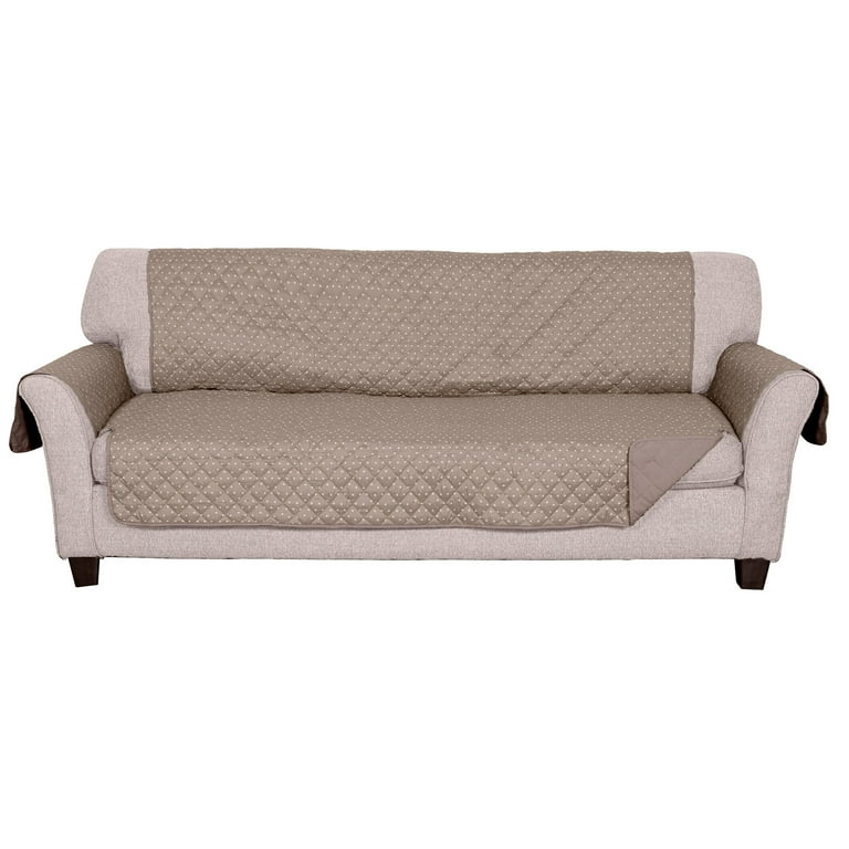 FurHaven Pet Products Reversible Large Sofa Furniture Protector Polka Paw Print Biscuit Walmart