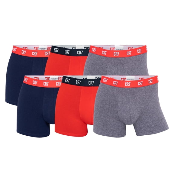 Cr7 Men Boxer Shorts Cotton Multicoloured Xl