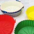 thumbnail image 4 of QuanTara 8.1in Round Air Fryer Liner, Reusable Non-Stick Silicone Baking Mat, Dishwasher Safe Fryer Basketinsert, Replacement for Parchment Paper, 450°F Heat Resistant, 4 of 8