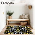 thumbnail image 3 of ODIKA 3'x5' Machine Washable Non-Slip Area Rug, Southwestern Spotted with Details High Traffic Rug with Pad, Black, 614025, 3 of 8