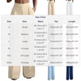 thumbnail image 3 of Npasoilc High Waist Elastic Wide Leg Pants for Women Straight Pleated Casual Trousers with Pockets,Blue, 3 of 9