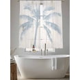 thumbnail image 5 of Summer Palm Tree Sheer Curtains 72 Inch Length 2 Panels Set, Farmhouse Botanical Tropical Plants Voile Window Treatment Rod Pocket Curtains Sheers Drapes for Bedroom/Living Room/Kitchen 52"x72"x2, 5 of 7