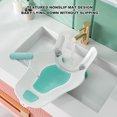 thumbnail image 4 of Soporte Para Bañera De Bebé, Soporte Para Baño Infantil Cojín De Silicona Fregadero De Arco Semicircular 4 Ranuras Posicionales Cómodo Ergonómico Para Fregaderos, 4 of 7