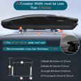 26 Cu Ft Extra Large Rooftop Carrier with Dual-Side Opening, Tool-Free ...