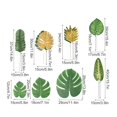 thumbnail image 2 of Artificial Palm Leaf Imitation Leaf Turtle Back Leaf Set Hawaiian Party Decoration, 2 of 8
