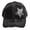 1 Aged Star Black, variant on C.C Distressed Ponycap Cap Messy High Bun Glitter Star Design Hat, Black