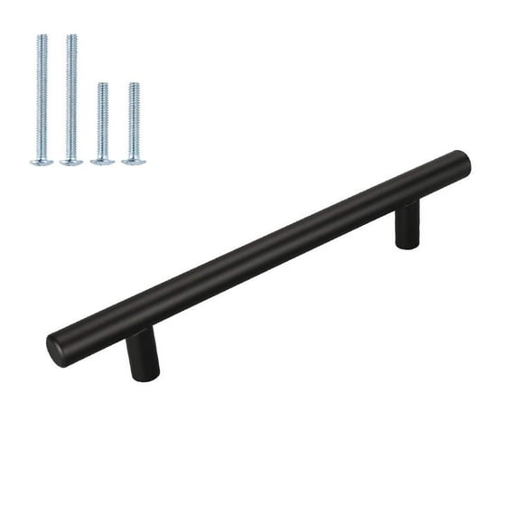 homdiy 5in Cabinet Handles Black - HD201BK Cabinet Hardware 10 Pack Modern Cabinet Pulls Black Drawer Pulls for Dresser Drawers