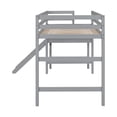 thumbnail image 3 of Twin Size Pine Wood Loft Bed Frame with Platform and Ladder for Boys Girls Teens, No Spring Box Needed, 3 of 8