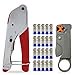thumbnail image 3 of ESUMIC RG6 RG59 Coax Cable Compression Crimper Tool Kit,with 20 pcs Coaxial Compression Fitting Connector,Compression Tool, Coax Cables Stripper for Cable TV Video Audio, 3 of 4