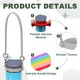thumbnail image 3 of Mango de botella de agua de silicona Uxcell, correa universal para accesorios de taza Stanley, 3 of 7