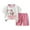 Light Pink, variant on Hienoo Infant Boys Summer Outfits Cartoon Short Sleeve T Shirt Shorts Children's 2Pcs Set
