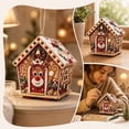 thumbnail image 3 of CHJK 3D Christmas House Diamond Art Kit for Adults, DIY Wooden Pearl Craft, Deer House with Rhinestones & Pearls for Holiday Table Home Decor, 3 of 7