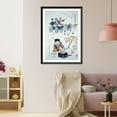 thumbnail image 3 of Historic Framed Print, [Humorous pictures showing the Chinese mode of transportation (four men harnessed to a carriage by their long pigtails) and a scene depicting the silk indust, 17-7/8" x 21-7/8", 3 of 9
