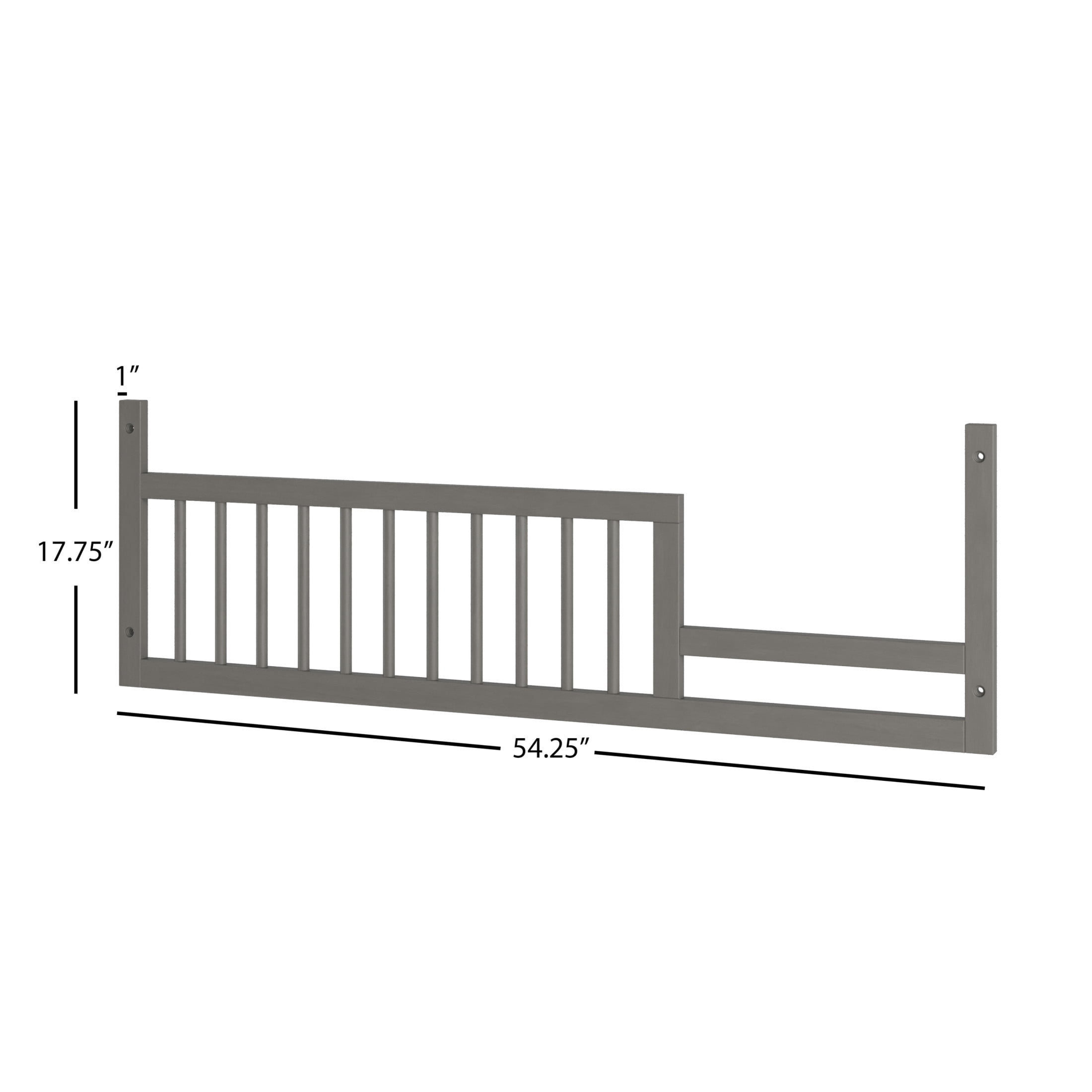 Child Craft Toddler Guard Rail for Crib Conversion, Fits Surrey Hill & Cranbrook Cribs, Lunar Gray
