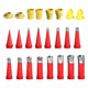 thumbnail image 2 of Kit Acabado Calafateo Boquilla Herramientas Goma Integrada Universal 22/24 Piezas Acero Inoxidable Con Conector para Pistolas Salchichas Y Pegamento Duro, 2 of 9