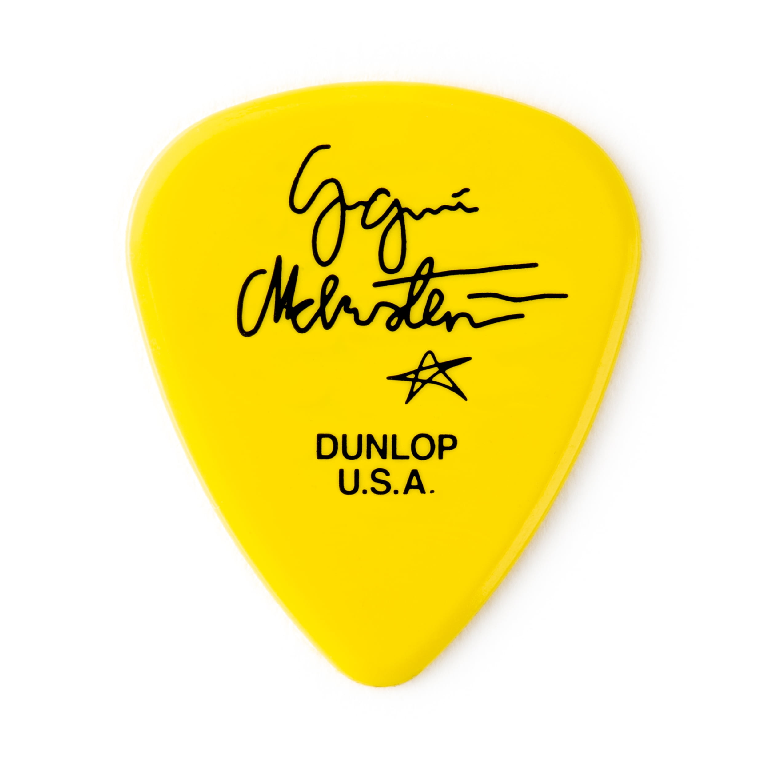 Dunlop Guitar Picks Yngwie Malmsteen Custom Delrin 1.14mm Yellow 12 Picks