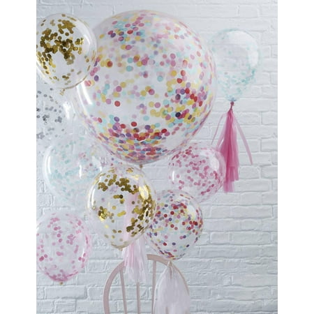 - 12inch 4style Balloon Party wedding decoration multicolor confetti balloon Thickening Pear ballons decoration birthday Star sequins 12inch