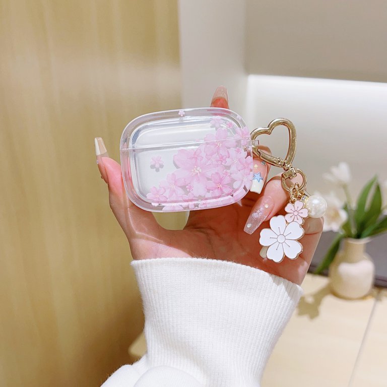 Foreverrich Sakura Flower Patterned Case For Apple Airpods