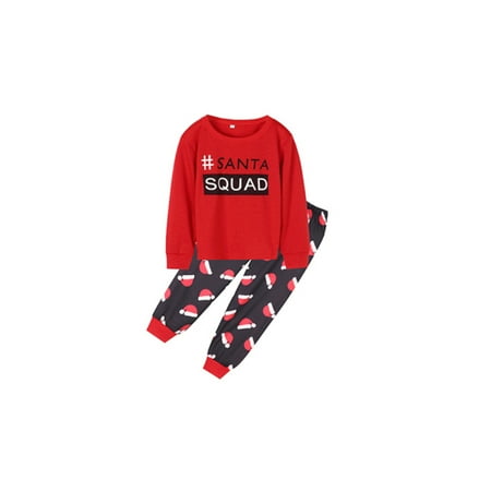 

Hopiumy Christmas Family Matching Pajamas Set Women Men Kids Sleepwear Nightwear