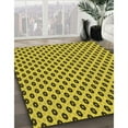 thumbnail image 3 of Ahgly Company Machine Washable Indoor Square Transitional Yellow Area Rugs, 7' Square, 3 of 7