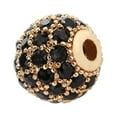 thumbnail image 1 of 8mm Beads for Bracelets Making Large Hole Spacer Round Ball Rhinestones Bracelet Charms Crystal Decor Fashion Accessory for DIY Type 6, 1 of 7