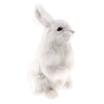 thumbnail image 2 of Regalo para niños de peluche de conejo agachado Sunnimix Blanco Juguete de conejo de simulación, 2 of 8