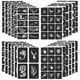 thumbnail image 1 of Kit de plantillas de tatuaje FANOST, 24 hojas con 400 diseños para todas las edades, 1 of 9