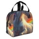 thumbnail image 2 of Easygdp Rainbow Sunset Cloud White Horse Bolsa Térmica Premium - Tela Oxford Impermeable, Gran Capacidad, Bolsillo Frontal, Unisex para Trabajo, Escuela, Actividades al Aire Libre y Picnics, 2 of 8