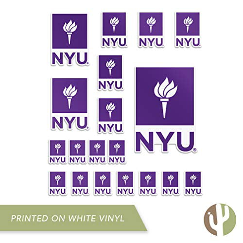Type 2 Sheet New York University NYU Violets NCAA Sticker Vinyl Decal Laptop Water Bottle Car Scrapbook