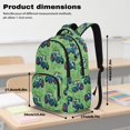 thumbnail image 6 of Jeiento Truck Pattern Large Capacity Boys Backpack Set 17 Inch 4-Piece Lunch Bag Pencil Case Water Bottle Holder Lightweight School Bookbag for Kids Boys Back to School, Green, 6 of 7