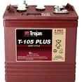 thumbnail image 2 of Trojan T-105 Plus 6 Volt (Pack of 4) Deep Cycle Golf Cart Batteries, Rechargeable, 2 of 3